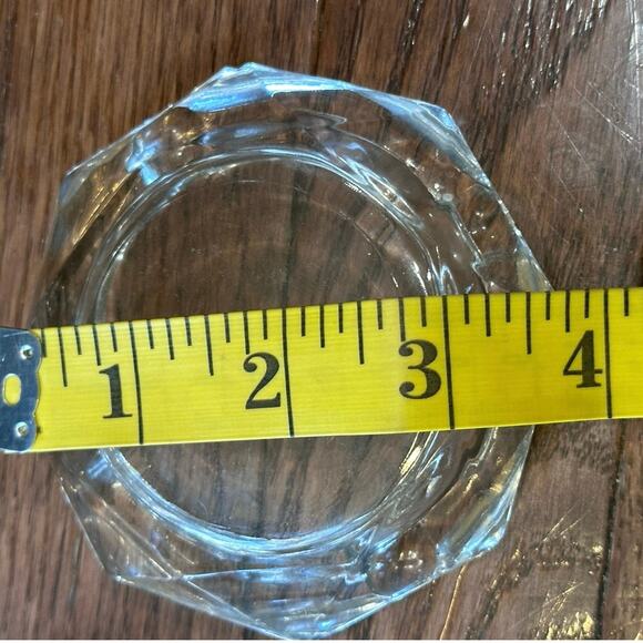 Vintage Mid Century Glass Ashtray & Caddy Set Floral-Like New - Picture 8 of 16